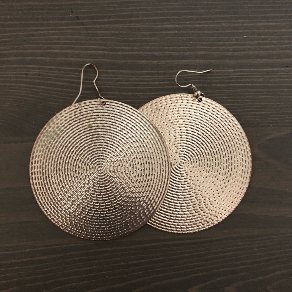 Large Disc Earrings